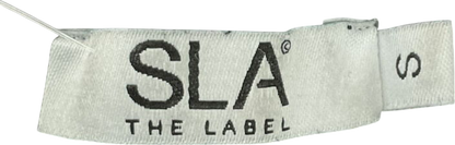 SLA the label Black Logo Hoodie UK S