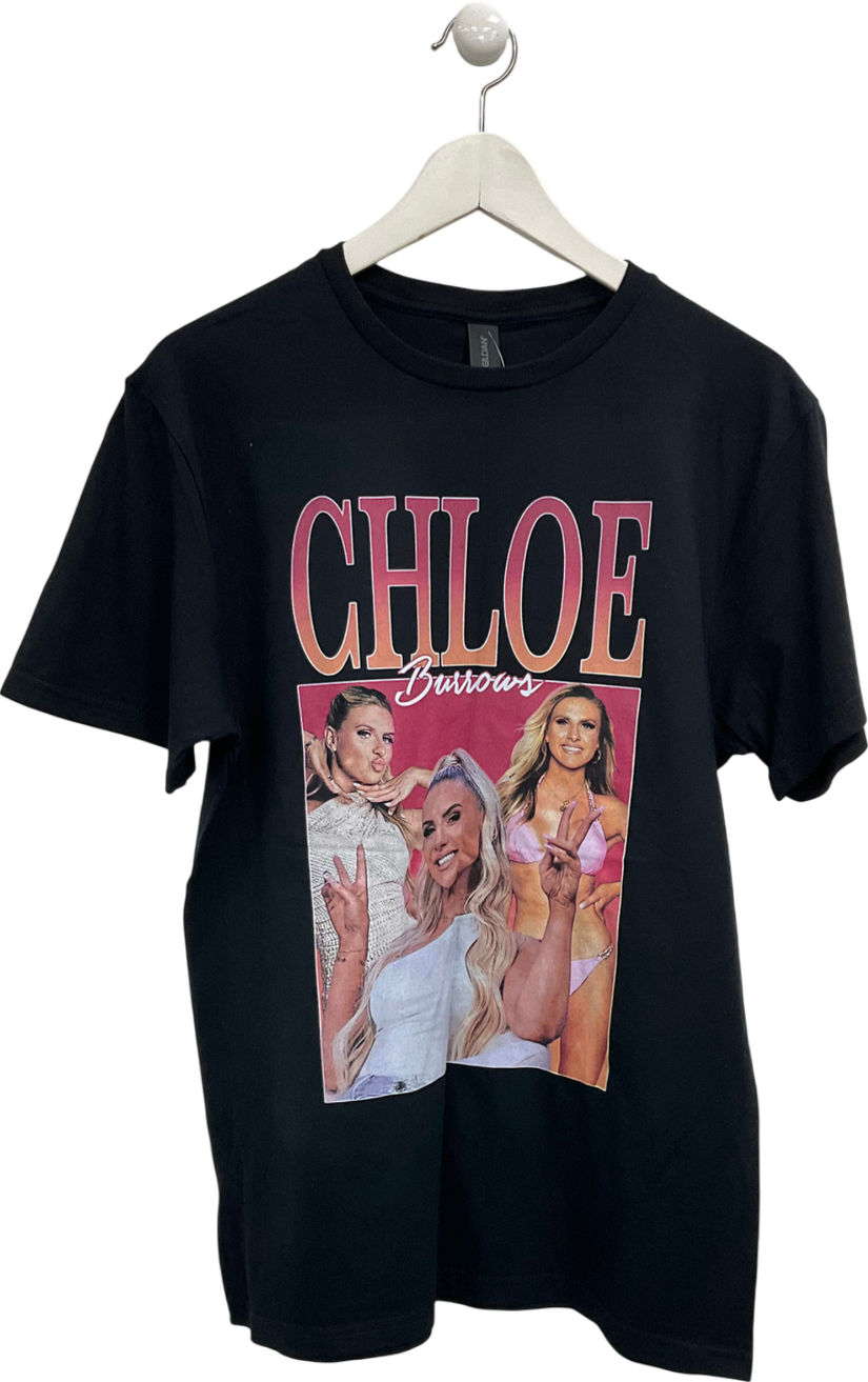 Gildan Black Chloe Burrows T-shirt UK L