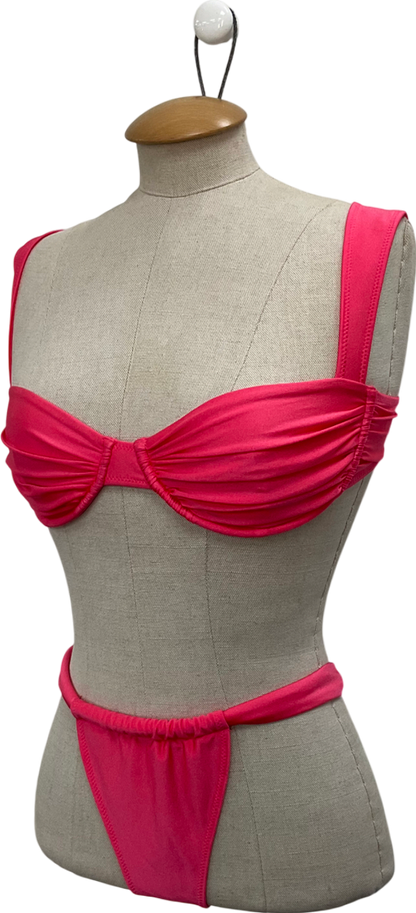 Imana Pink Iris Bikini With Balcony Top In Pitaya UK XS/S