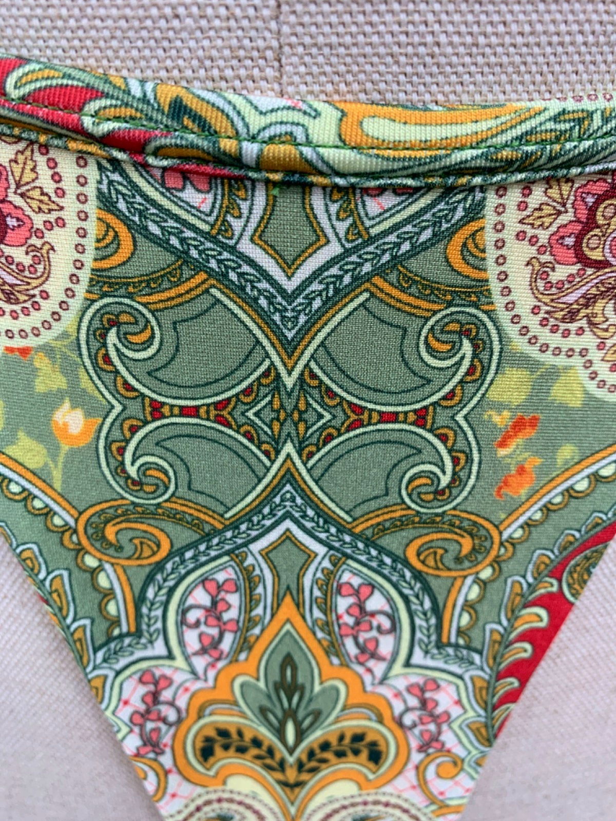 Janthee Multicolour Paisley Bikini Set Top UK XS Bottoms UK S