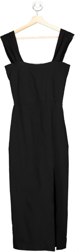Vesper Black Sleeveless Midi Dress UK 8