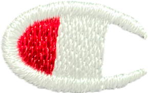 Champion Grey Reverse Weave Embroidered Logo Hoodie UK M