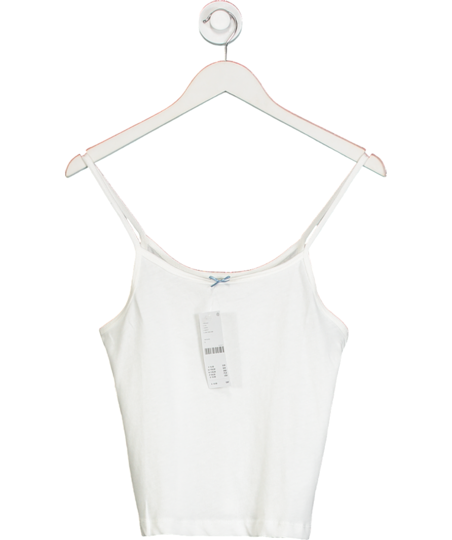 Urban Outfitters White Corey Bow Cami UK L