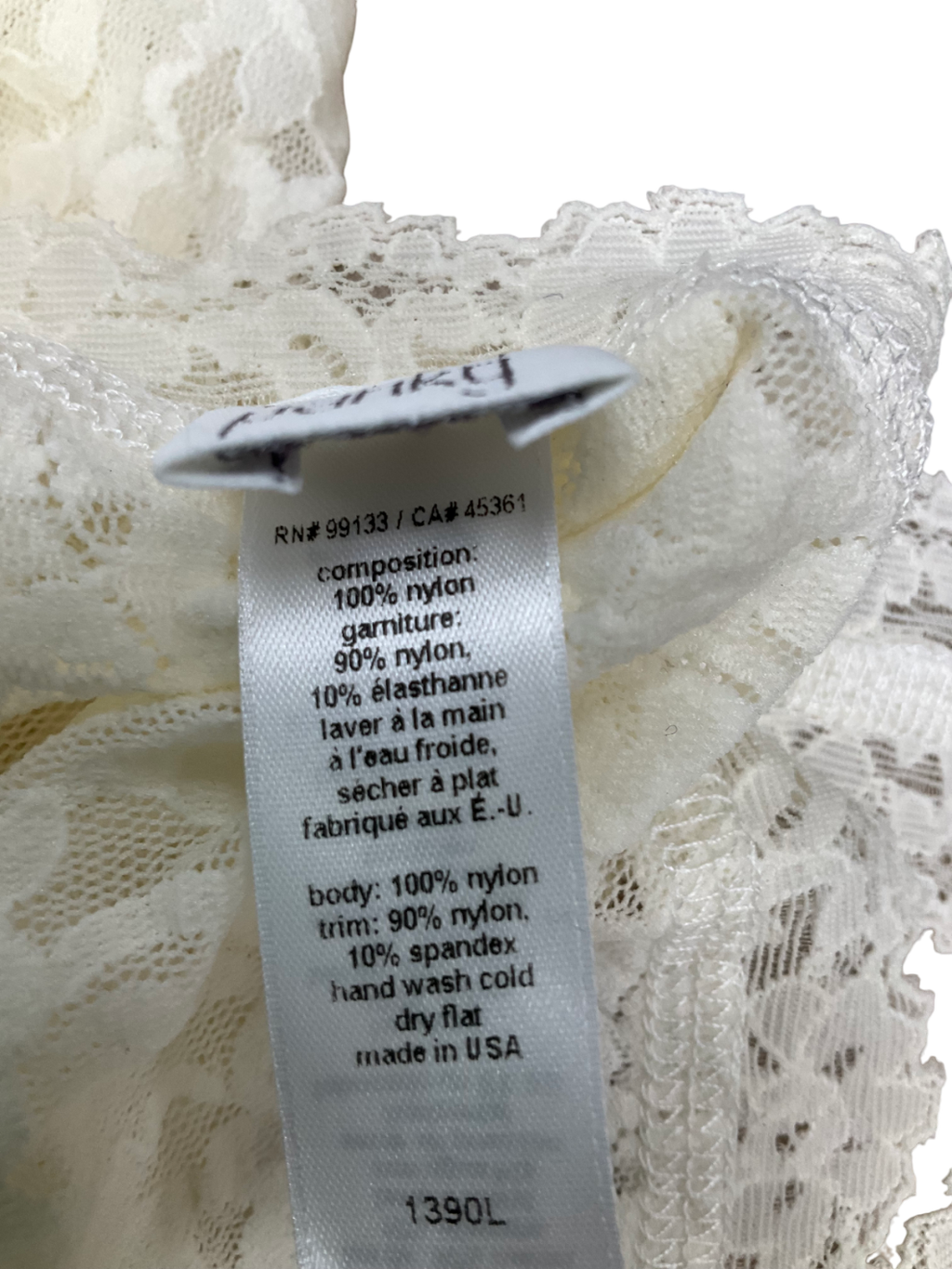 Hanky Panky Cream Signature Lace Classic Camisole UK S