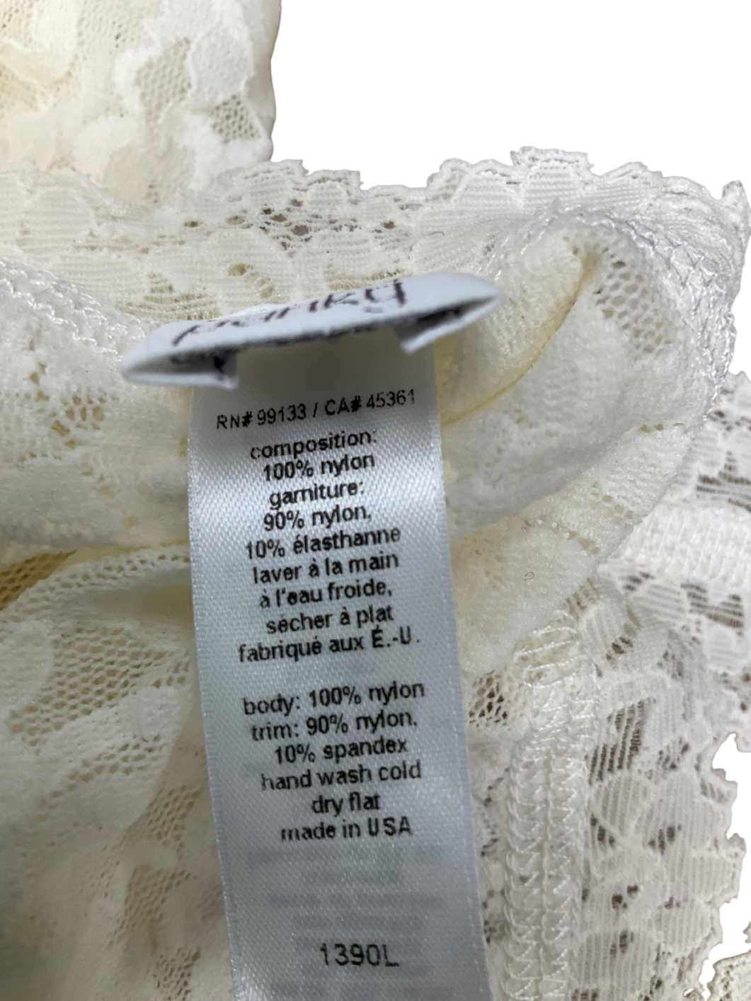 Hanky Panky Cream Signature Lace Classic Camisole UK S