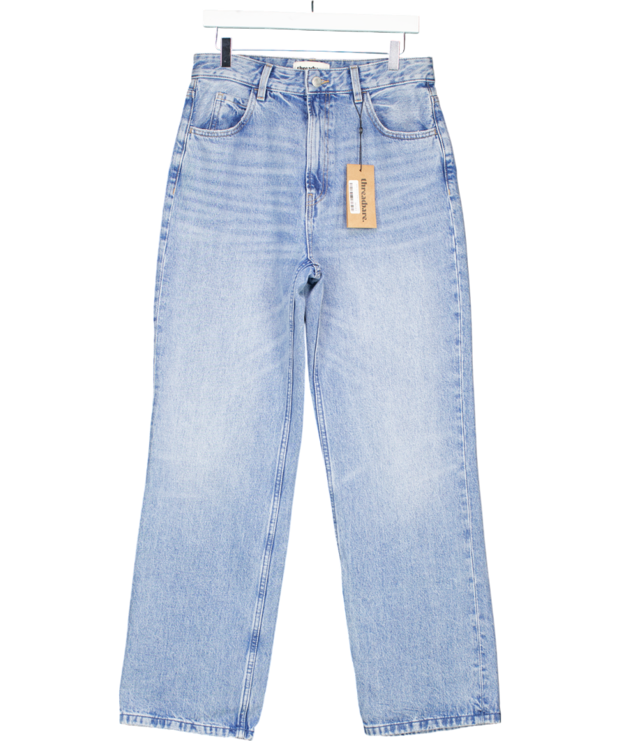 Threadbare Blue Boston Wide Leg Jeans UK 12