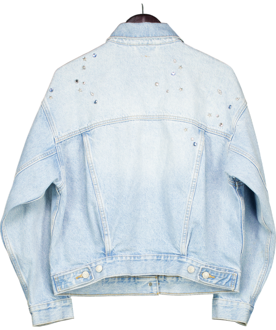 levis Blue 90's Trucker Jacket - Bling Blau UK S