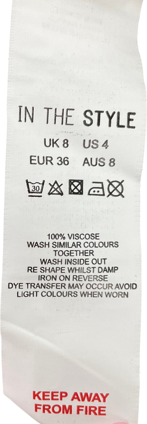 In The Style White Tiered Maxi Skirt UK 8