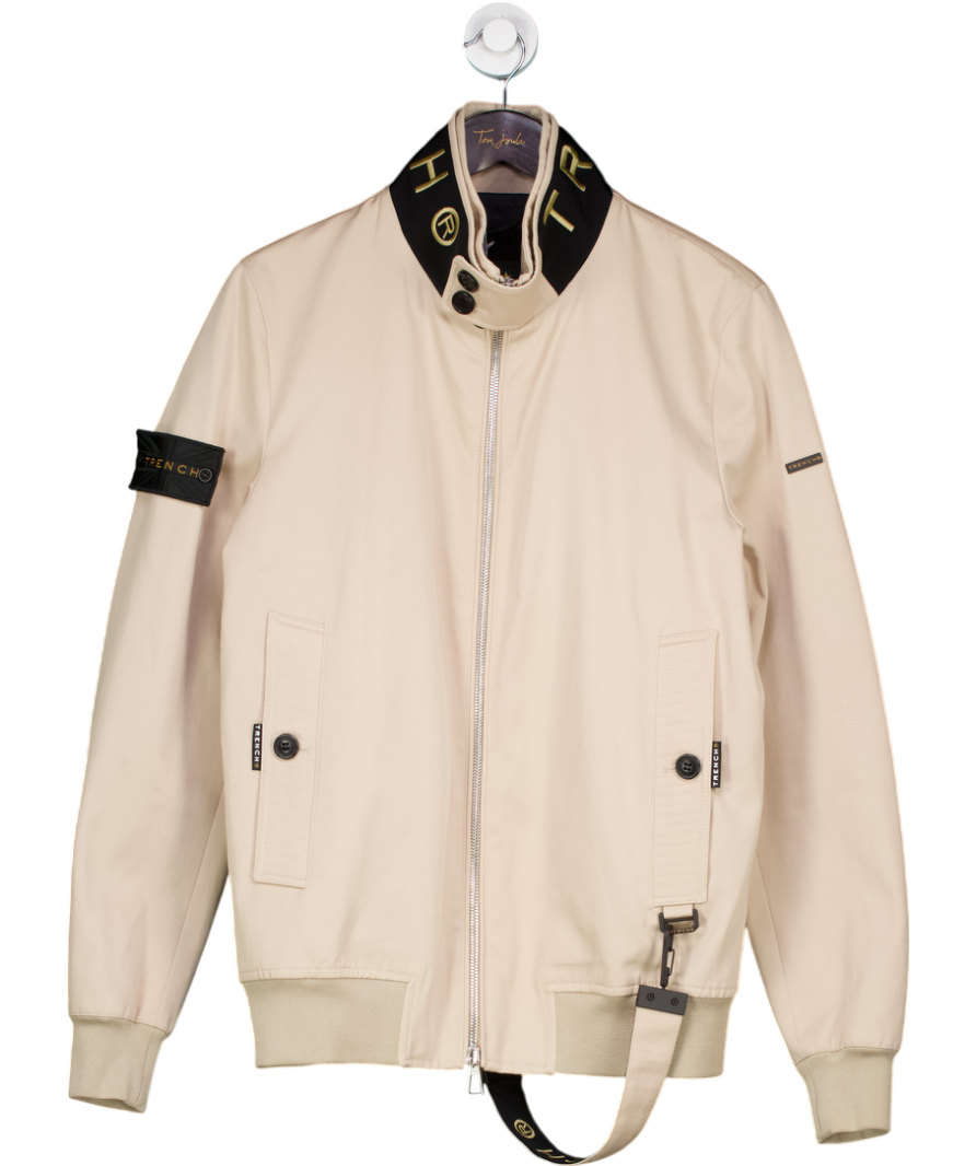 Trench Beige Bond Herringbone Jacket UK L