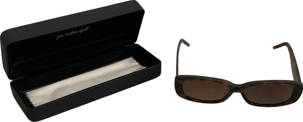 Sol Kyst Brown Monarch Sunglasses With Original Case One Size