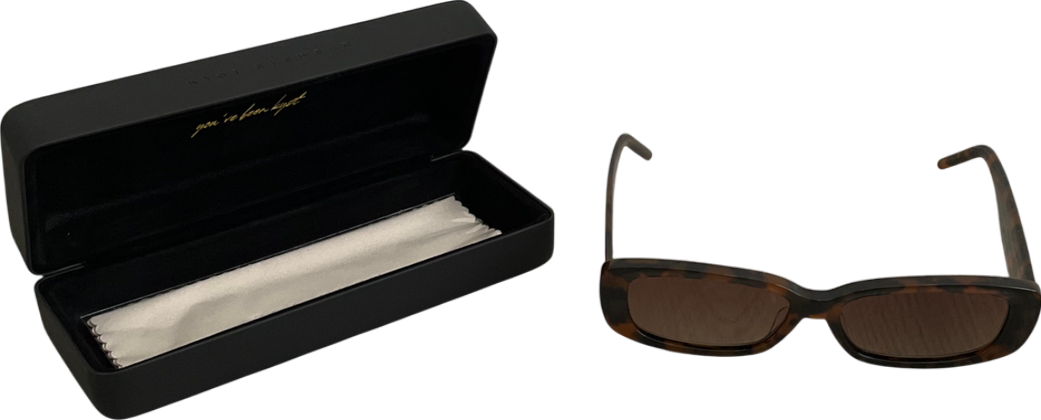 Sol Kyst Brown Monarch Sunglasses With Original Case One Size
