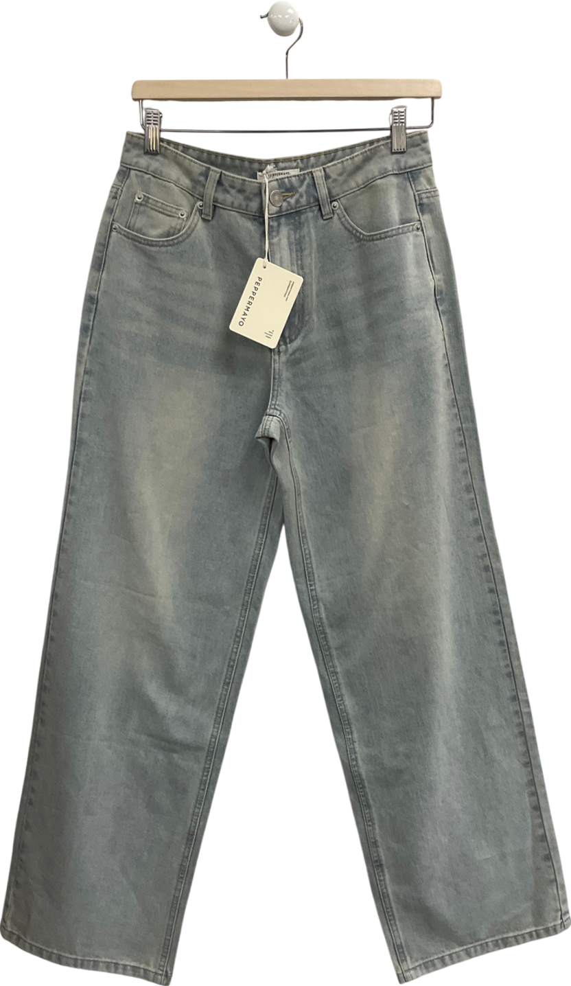 Peppermayo Blue Keanna Low Rise Denim Jeans UK 8