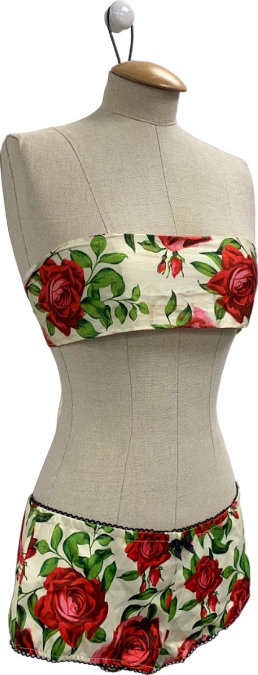 Jaded London Floral Bandeau Top and Shorts Set UK 8