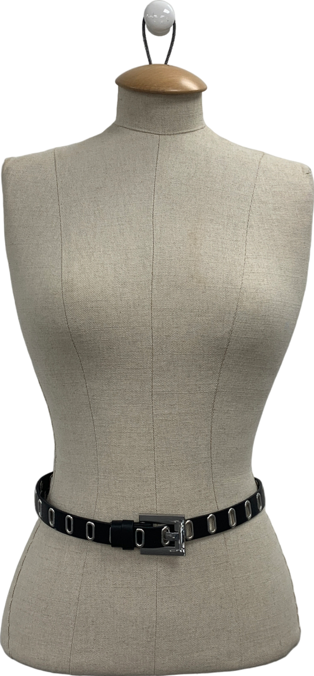 Rag & Bone Black River Leather Belt One Size