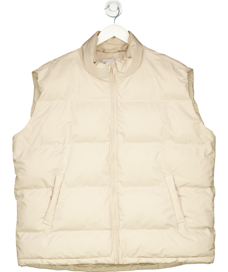 Weekday Beige Layer Puffer Gilet UK XL
