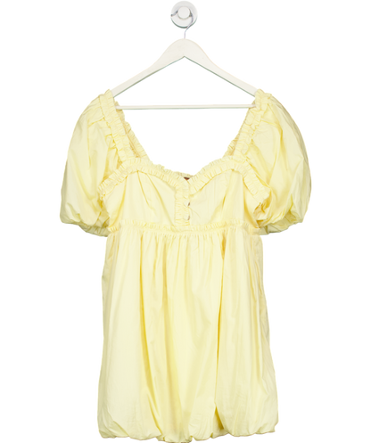 Free People Yellow Rendezvous Me Mini Dress UK S