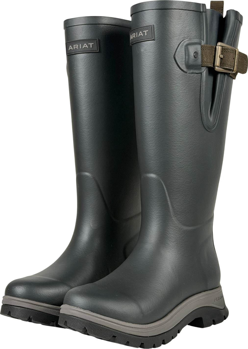 ARIAT Grey Woodstock Rubber Wellington Boot UK 4 EU 37 👠