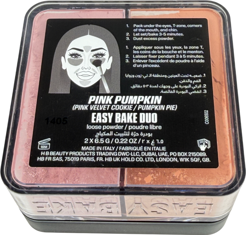Huda Beauty Easy Bake Duo Loose Powder Pink Pumpkin Pink pumpkin2x6.5 g