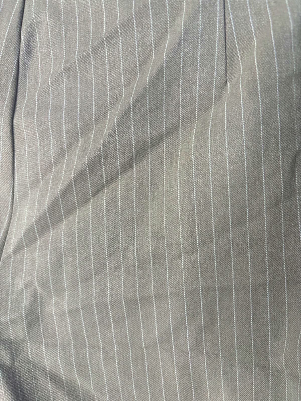 PLT Label Beige Pinstripe Trousers W14