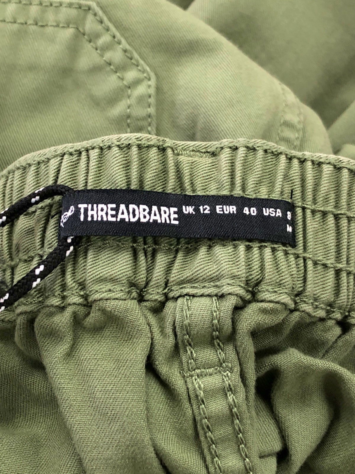 Threadbare Green Cargo Trousers UK 12