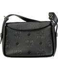 MCM Black Aren Leather Shoulder Bag Crossbody Bag One Size