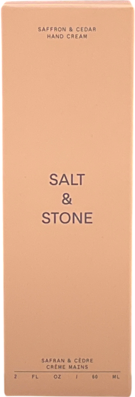 salt & stone Saffron & Cedar Hand Cream 60ml