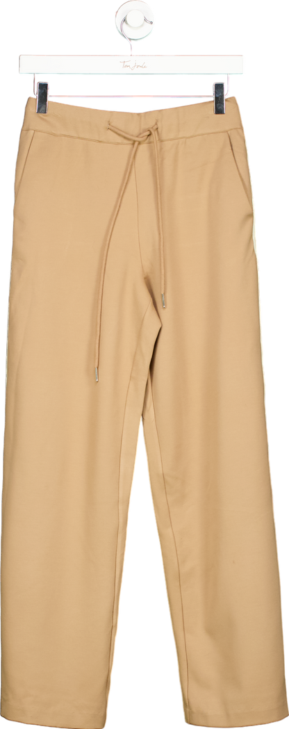 Wyse London Camel Penny ponte Wide Leg Trousers UK 8