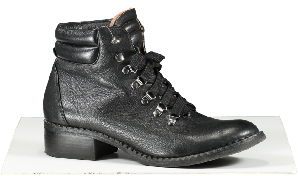 Gentle Souls Black Leather Brooklyn Ankle Boot UK 8 EU 41 👠