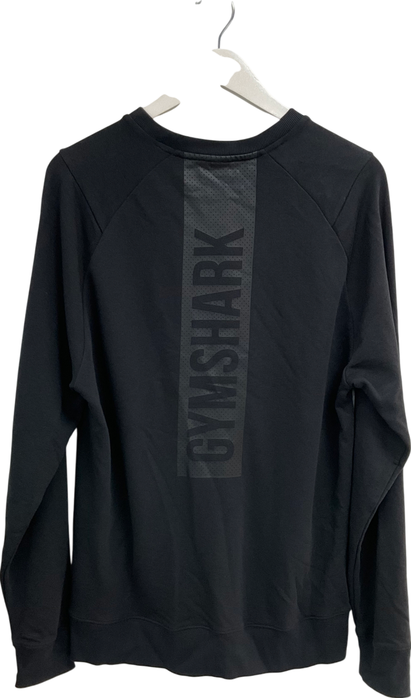 gymshark Black Block Oversized Sweater UK L