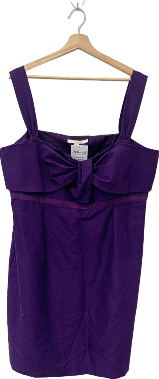 Boden Purple Sleeveless Dress UK 22