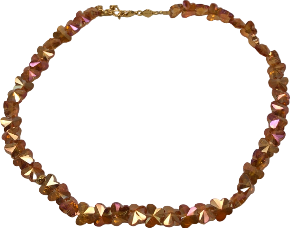 Anni Lu Gold/Pink Gemstone Necklace