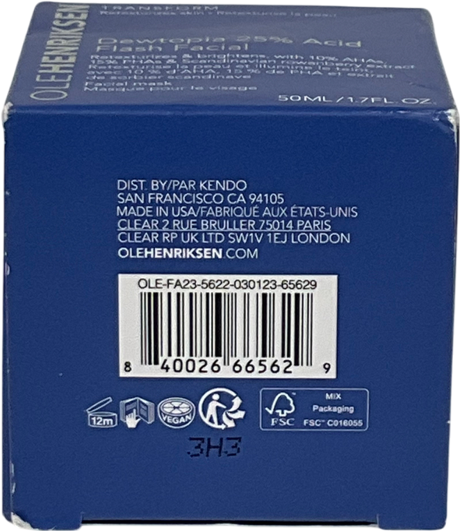 olehenriksen Dewtopia 25% Acid Flash Facial 50ml