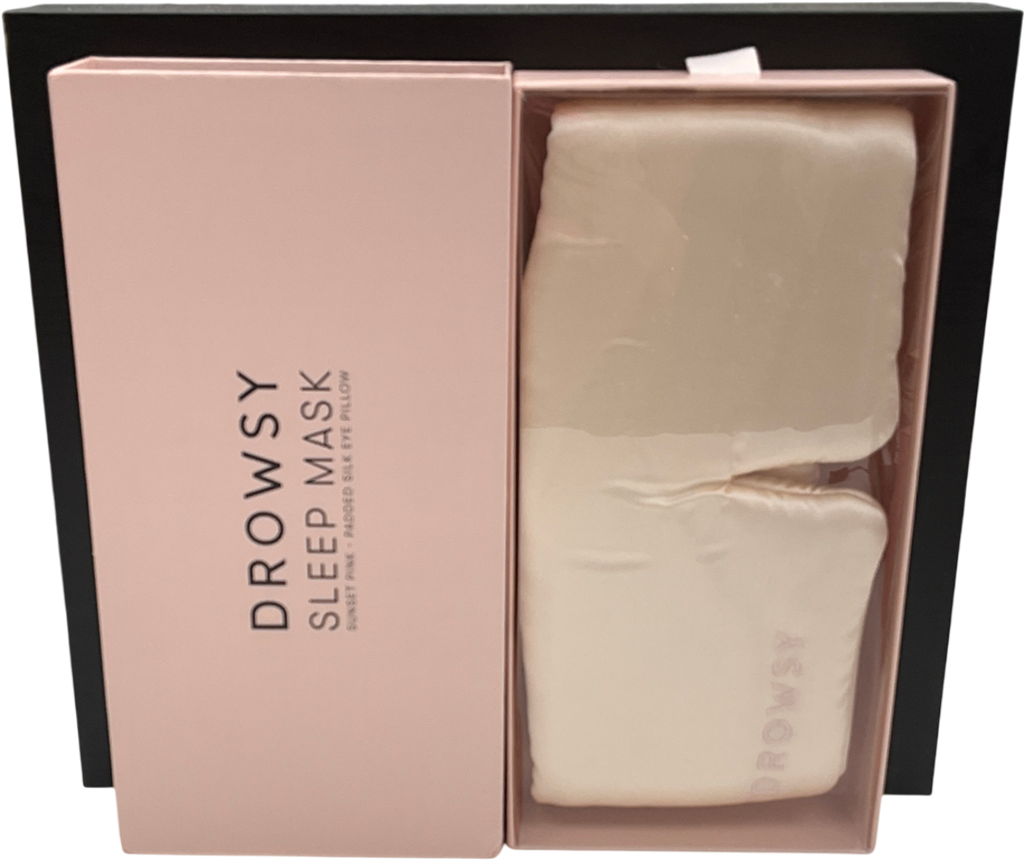 Drowsy Sleep Co Sunset Pink Silk Sleep Mask Pink One size