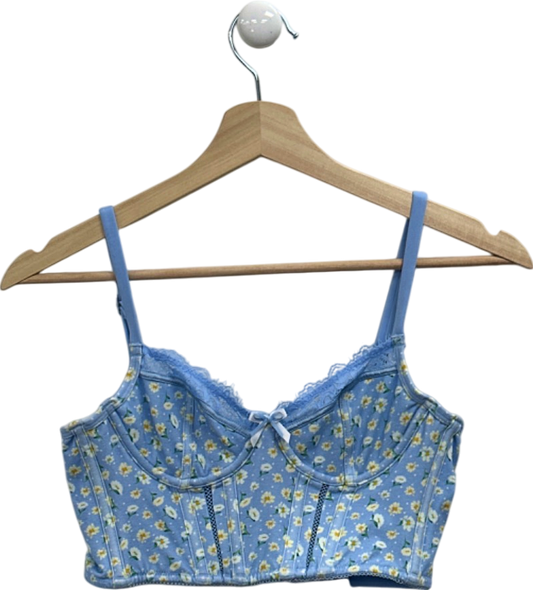 Lounge Blue Floral Sweet Lounge Bra UK 32A