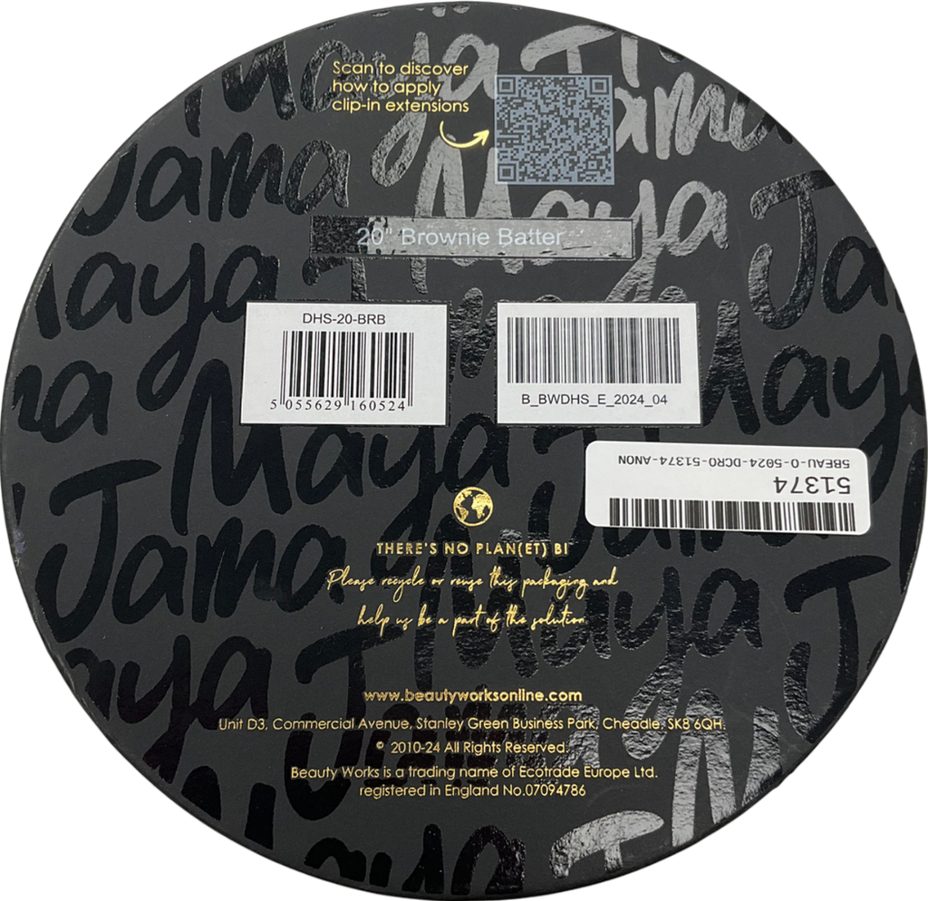 Beauty Works Brown Brownie Batter 20” Extension