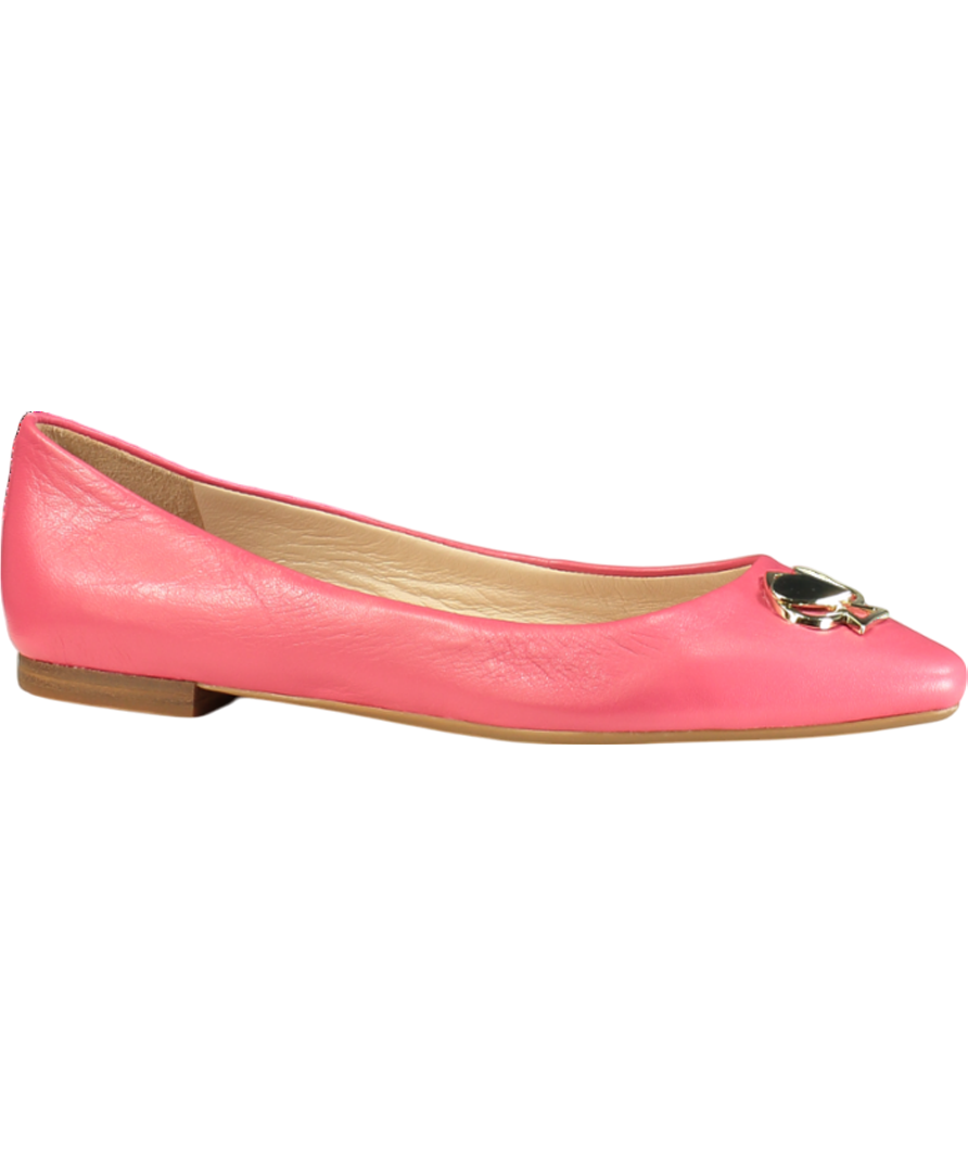 Kate Spade Pink Leather Noah Flats UK 8 EU 41 👠