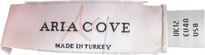 Aria Cove Black Off Shoulder Ruffle Beach Dress UK 12