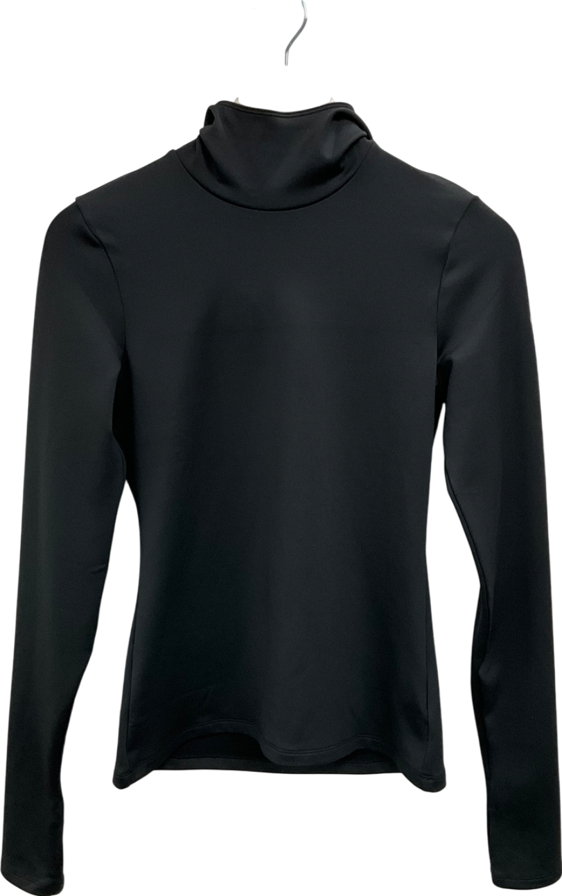 alo yoga Black Airlift Winter Warmer Hooded Runner UK S