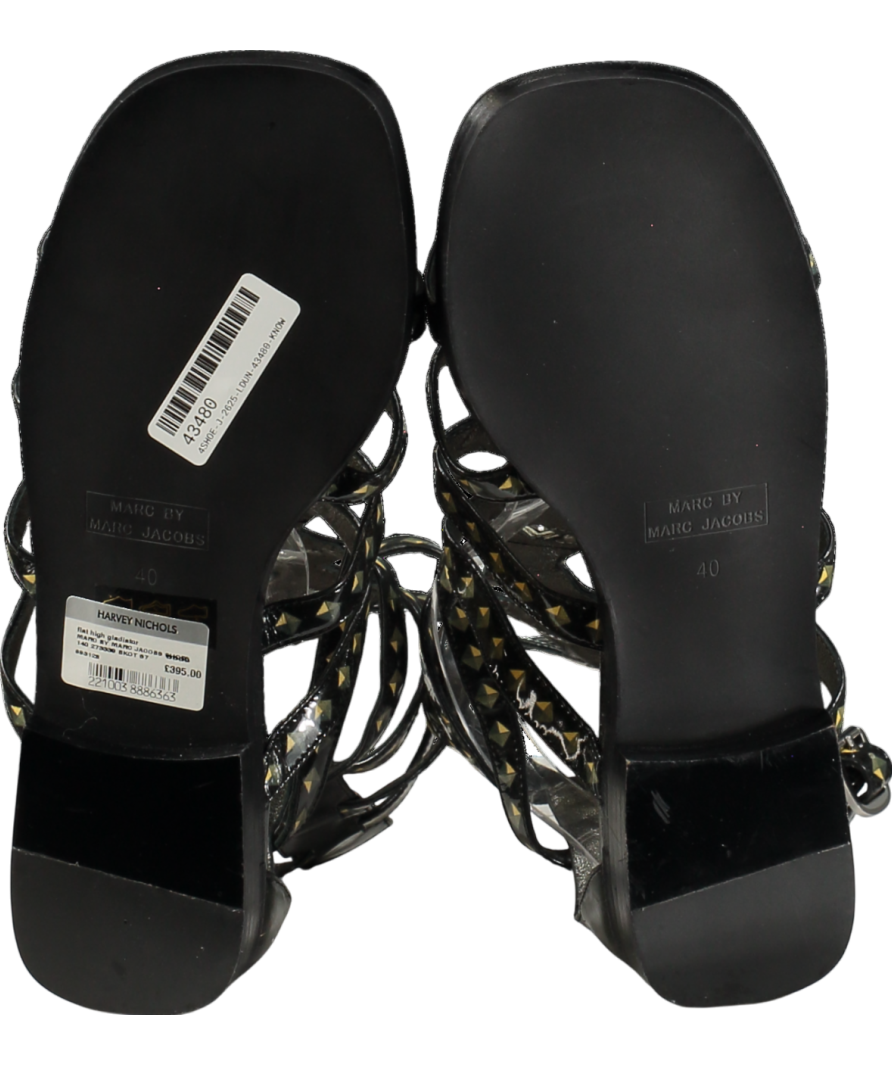 Marc by Marc Jacobs Black Stud Effect Gladiator Sandals UK 7 EU 40 👠