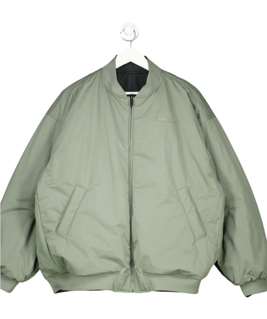 TALA Reversible Oversized Bomber Jacket - Black And Cool Olive UK XL