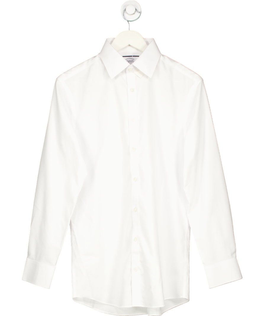 Charles Tyrwhitt Non-iron Twill Shirt - White UK 32" CHEST