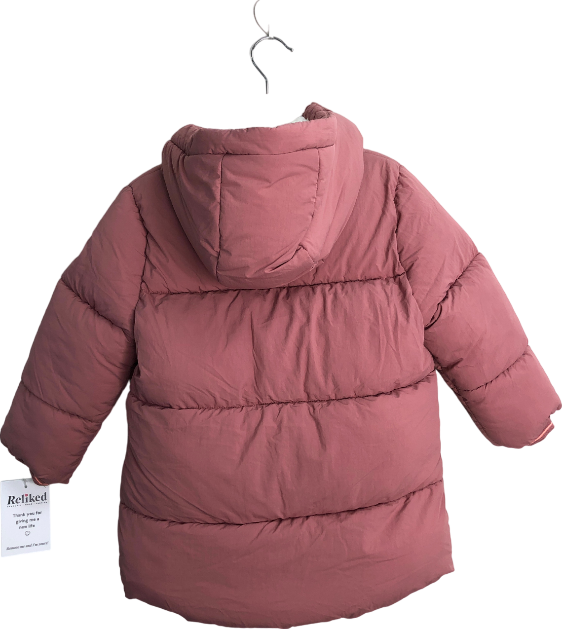 Next Pink Hooded Puffer Coat 2 Years