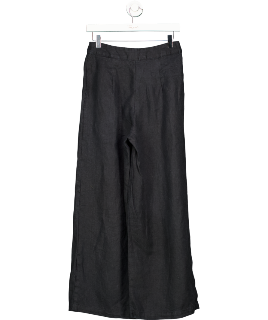 Faithful The Brand Black Wide Leg Trousers UK S