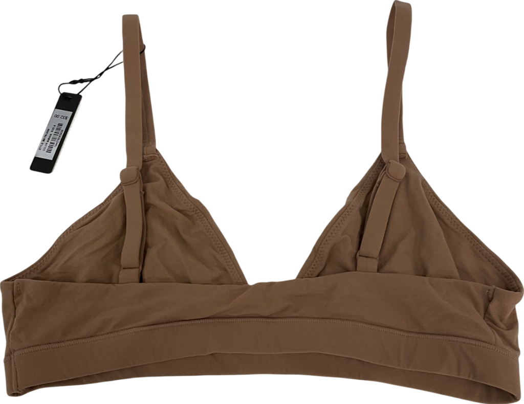 SKIMS Nude Triangle Bralette In Sienna UK S