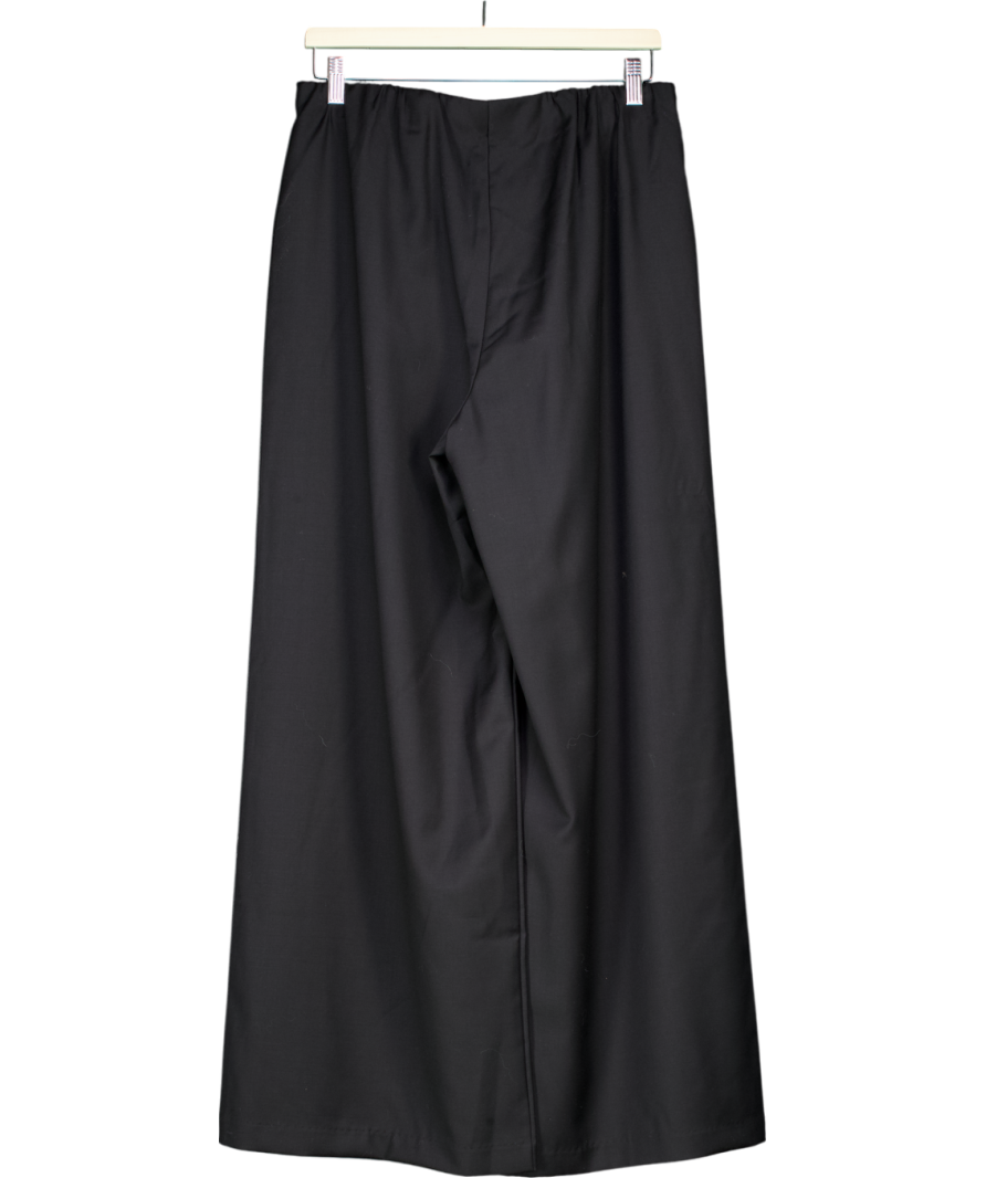 Venroy Black Relaxed Wool Trousers UK M