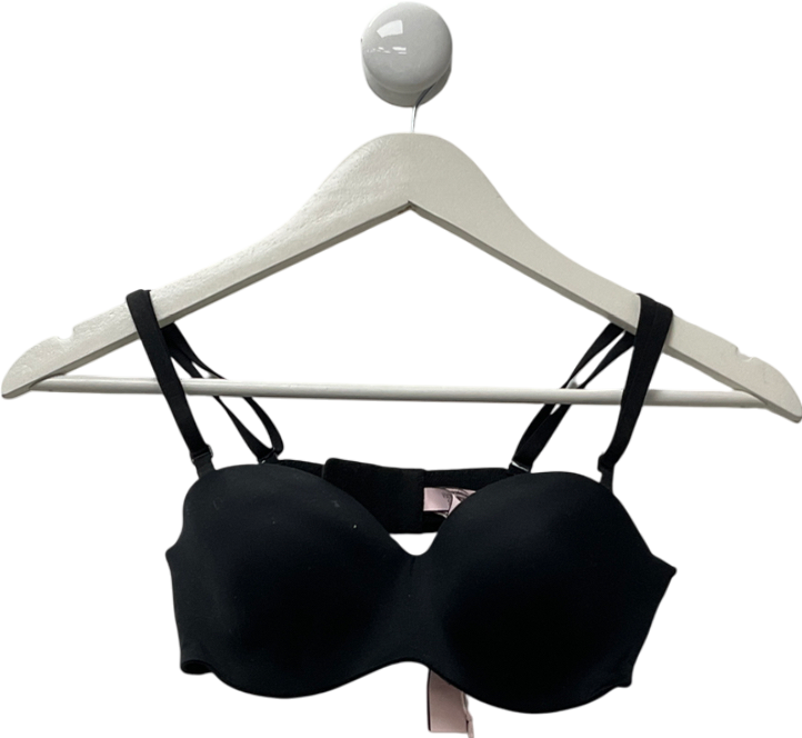 victoria secret Black Strapless Multiway Push Up Bra UK 34B