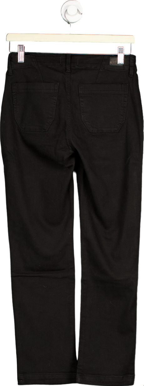 PAIGE Black mid-rise straight leg Jeans UK W25
