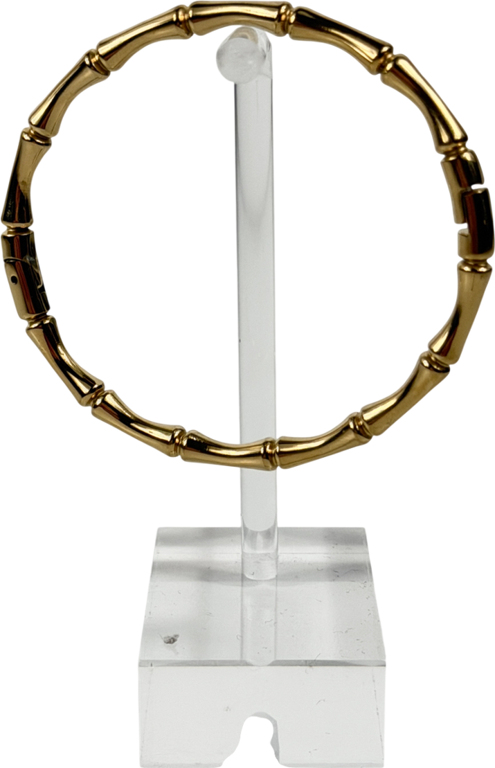 Clou Eighteen Solid Bamboo Bangle Gold