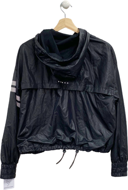 Stronger Black Hooded Windbreaker Jacket UK M