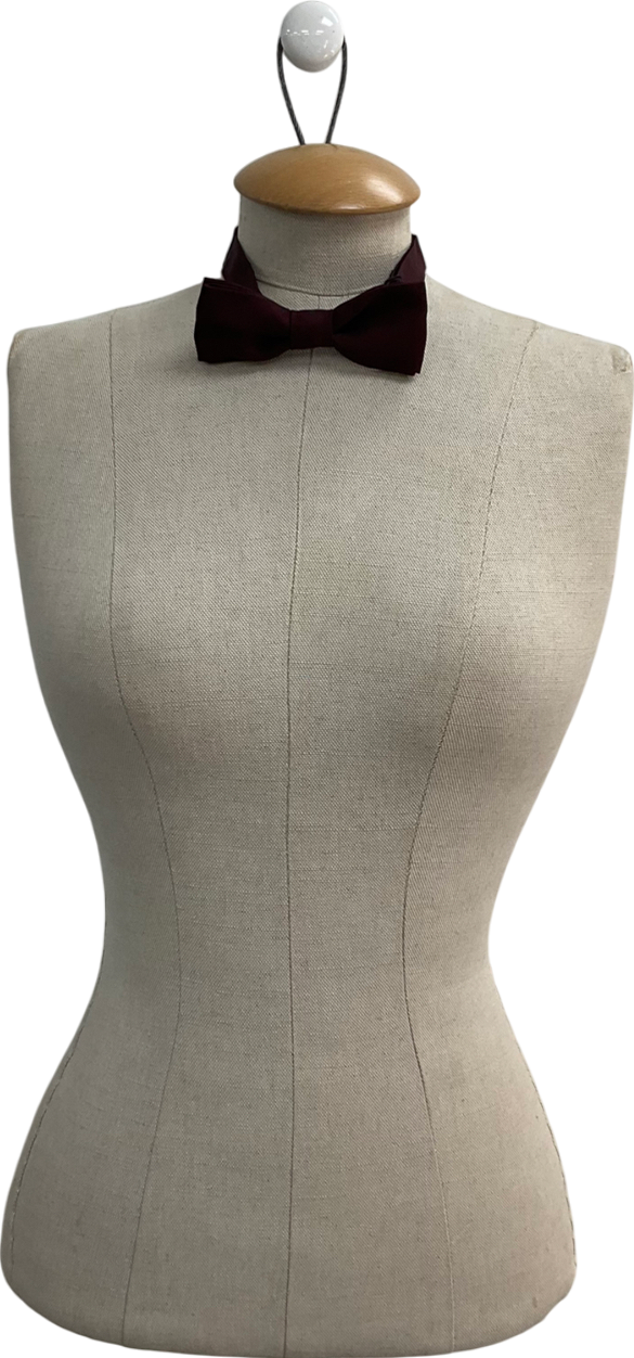 Burberry Red Silk Bow Tie One Size